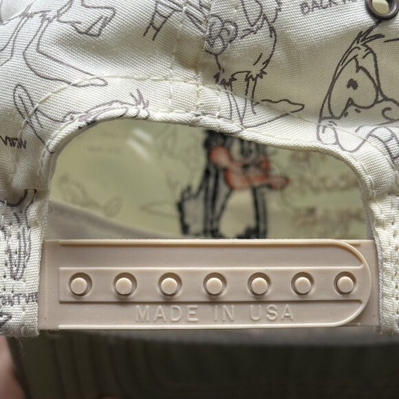 VTG 1991 Looney Tunes SnapBack Hat Lot AOP Taz Daffy Duck Cartoon 90s USA Retro - Picture 16 of 16